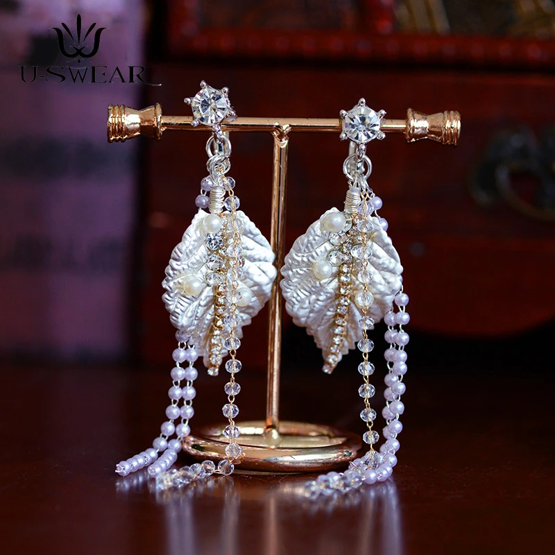 Винтажные Серебряные украшения для волос ручной работы в стиле барокко |