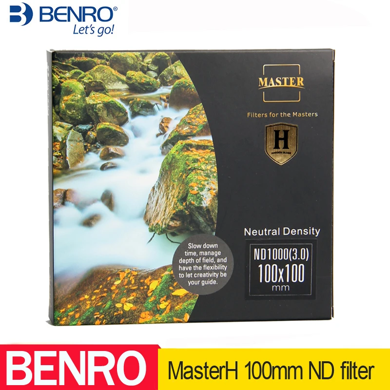 

Benro MasterH ND16 ND64 ND256 ND1000 100*100 мм квадратный фильтр нейтральной плотности