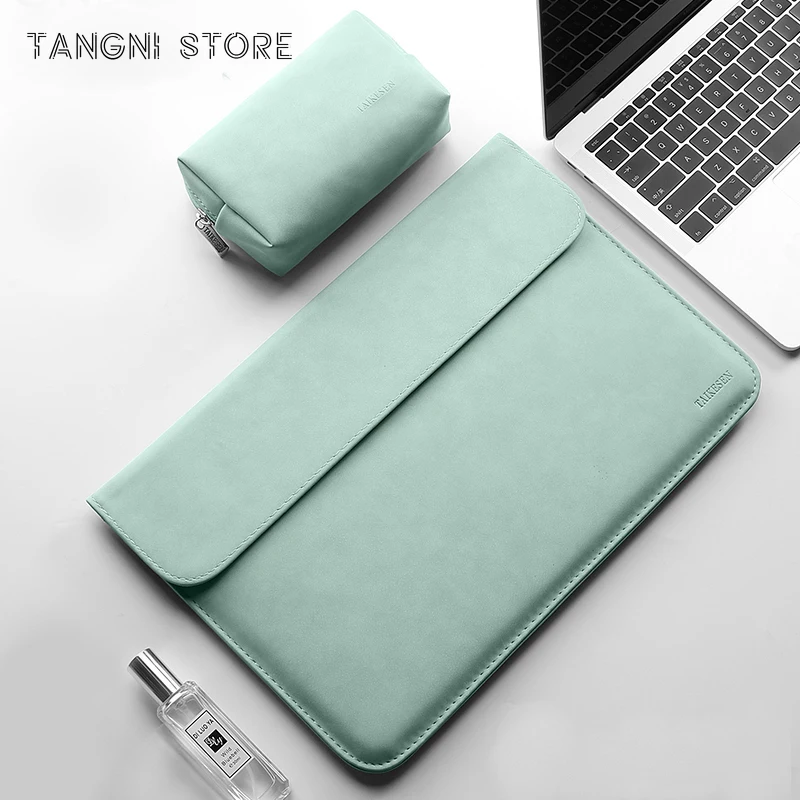 

Tangni Sleeve Laptop bag For Macbook pro 13 case Air 13.3 Retina 14 15 XiaoMi 15.6 lenovo HP Notebook Cover