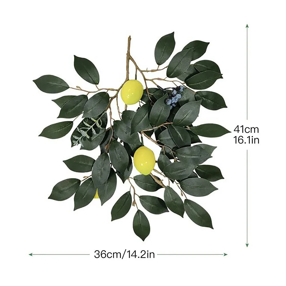 

Simulation Lemon Artificial Flowers Fake Plants Gift Tree Branch Wedding Party Supplies For Housewarming Easter Home Decoration