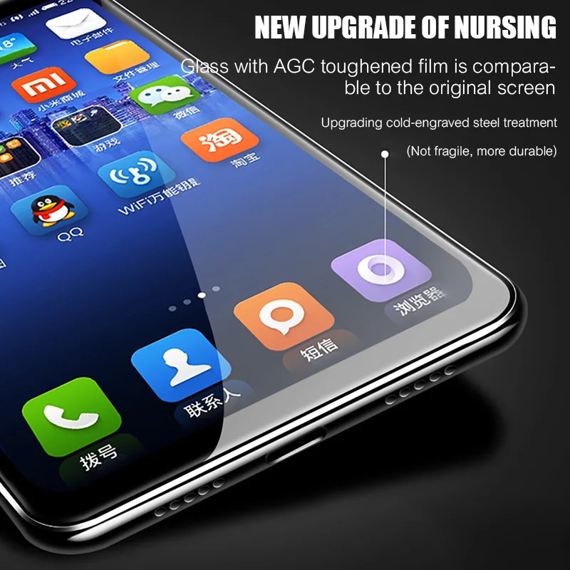 Защитное стекло закаленное 9H для Xiaomi Mi 8/9/9se/9 T/Redmi Note 7/8 Pro/xiomi 9 t/Redmi 7/7a/8/8a 3