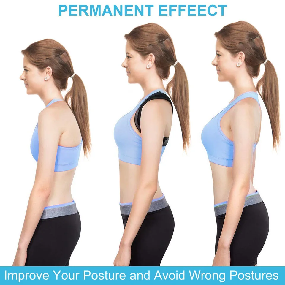 

AOLIKES New Spine Posture Corrector Protection Back Shoulder Posture Correction Band Humpback Back Pain Relief Corrector Brace