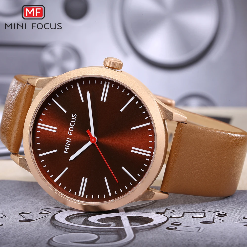 Часы наручные MINI FOCUS Мужские кварцевые повседневные водонепроницаемые брендовые