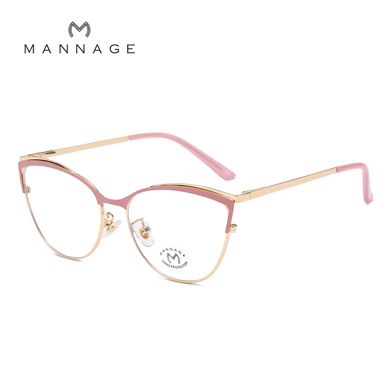 Оправа для очков Мужская/Женская металлическая кошачий глаз | Аксессуары одежды