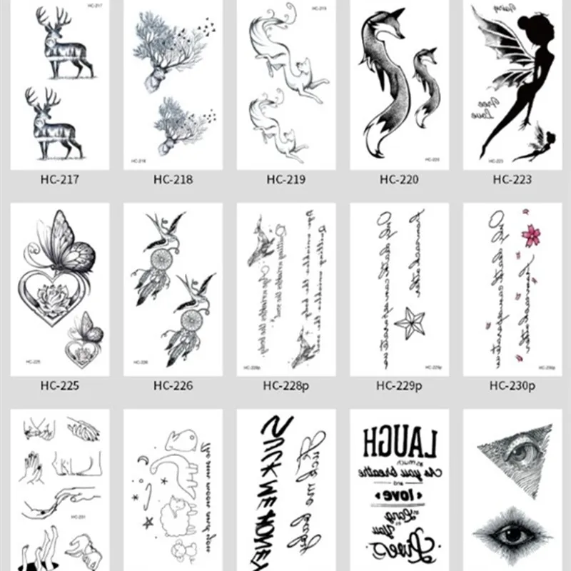 Милые модные Временные татуировки наклейки 2 шт. легкие черные с перьями чайки