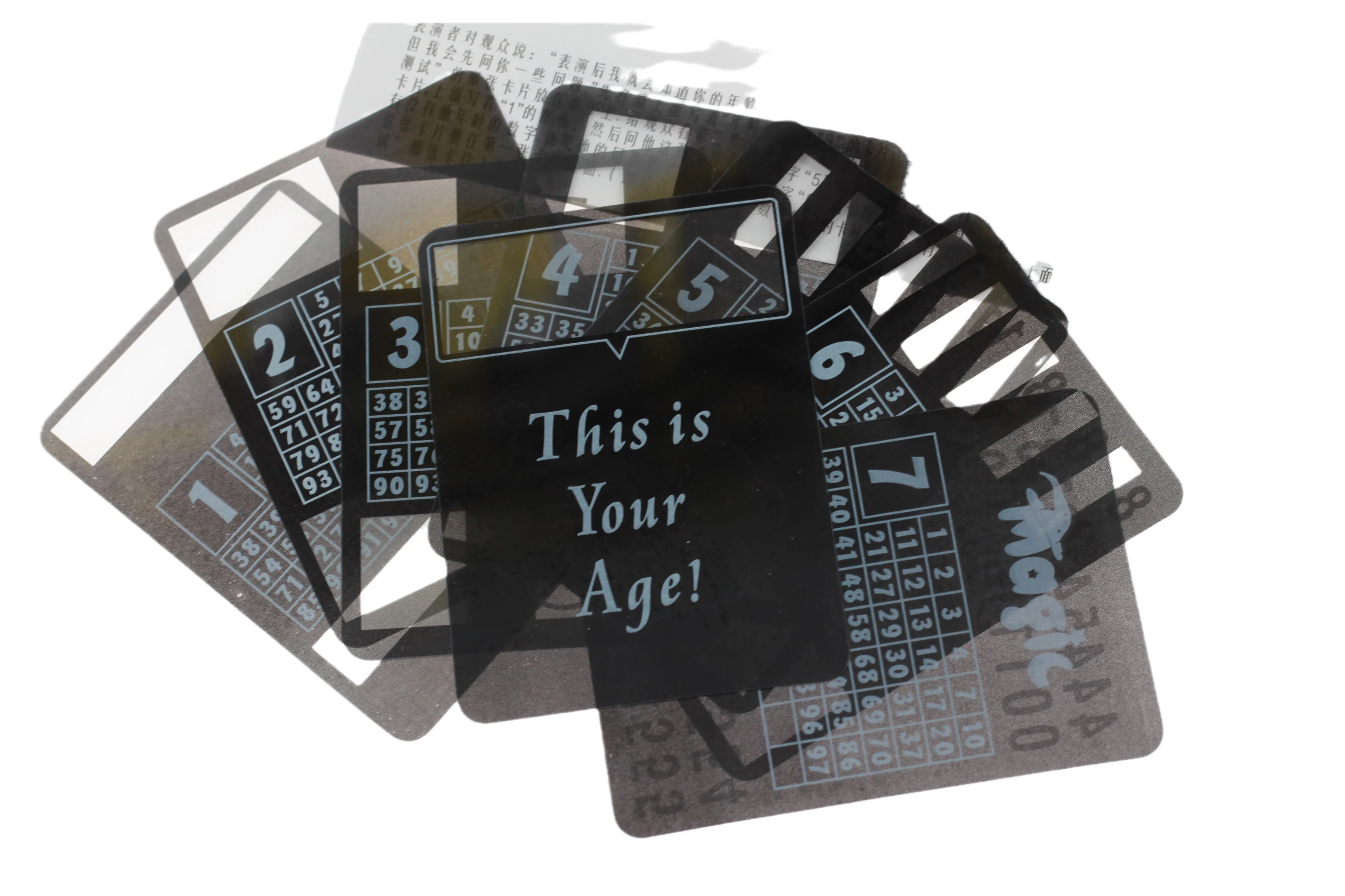 Age Perspective Card Magia Show Test Magie Stage Street Close-Up Magic Tricks Props Classic Toys With Instructions | Игрушки и хобби