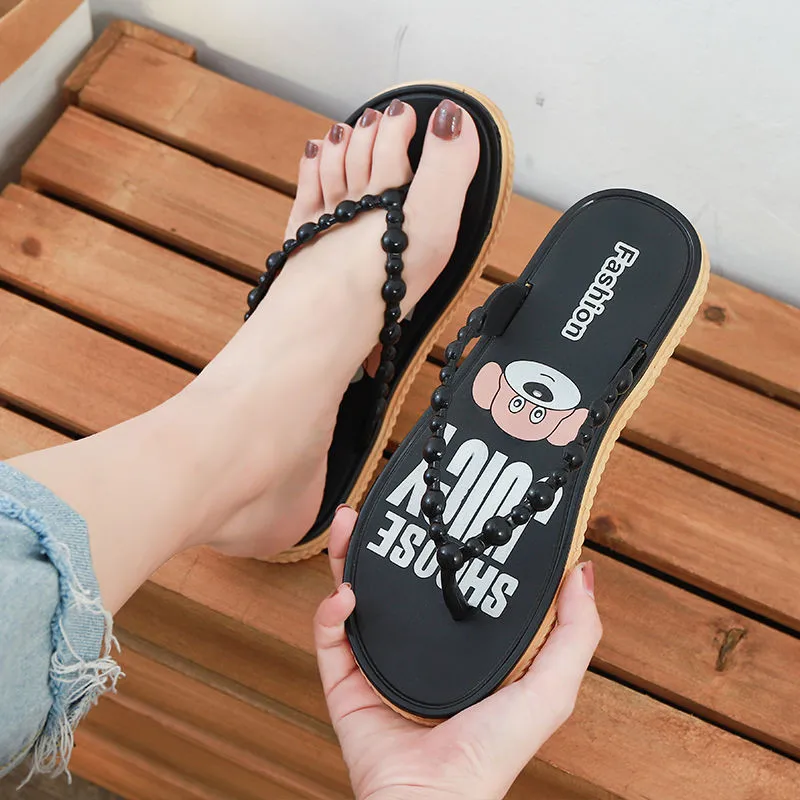 Домашние Вьетнамки Женские милые тапочки с кроликами Новинка Сезон весна-лето