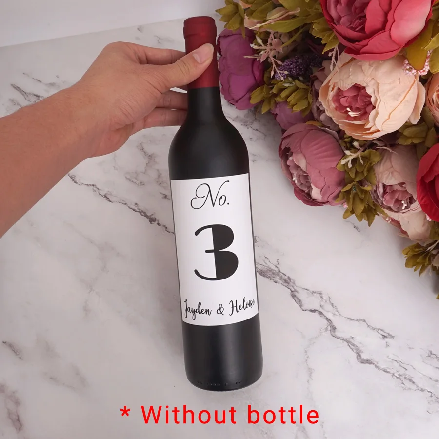 9*12 7 см персонализированные этикетки для бутылок вина наклейки обертки Бутылка