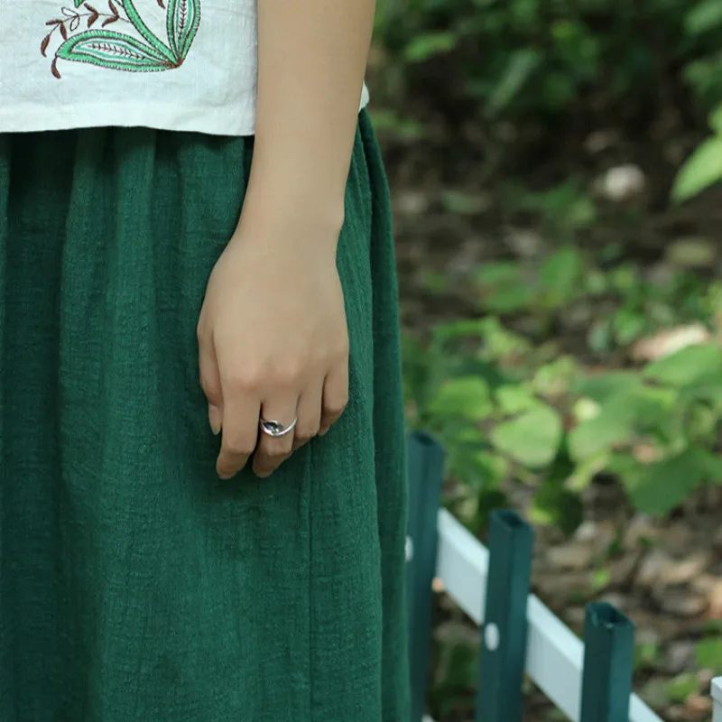 Женские открытые кольца из стерлингового серебра 925 пробы винтажные стильные