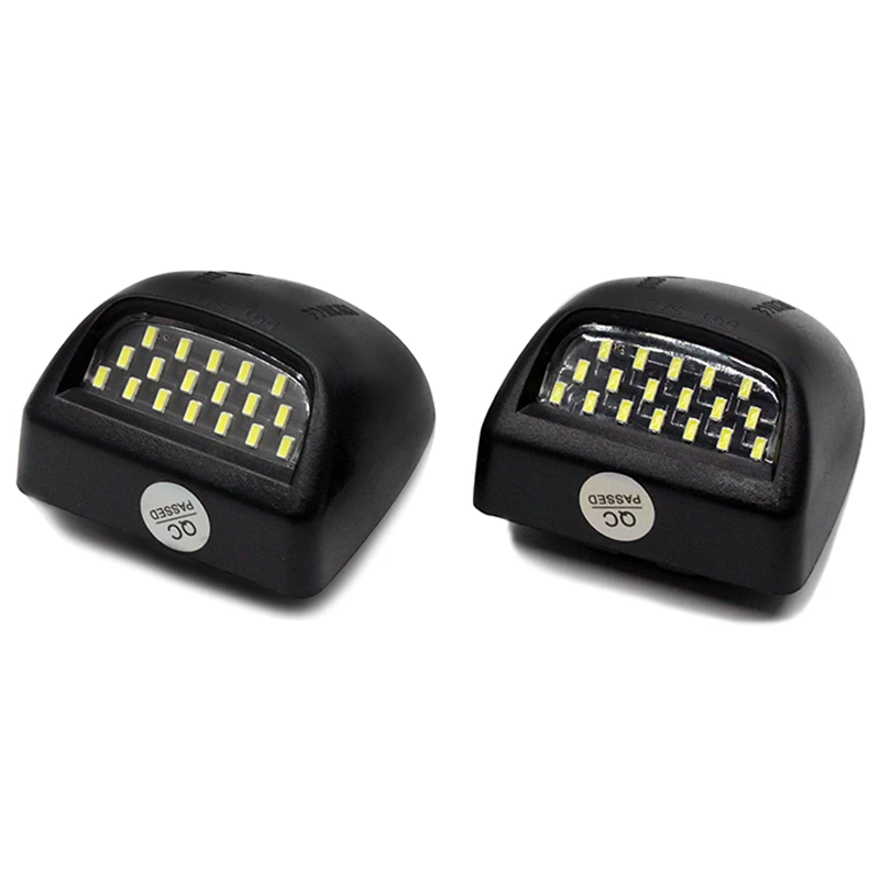 

2Pcs/Set License Plate Light For Chevrolet Cadillac Escalade GMC Sierra Yukon LED Light For Car License Number Plate Light Lamp