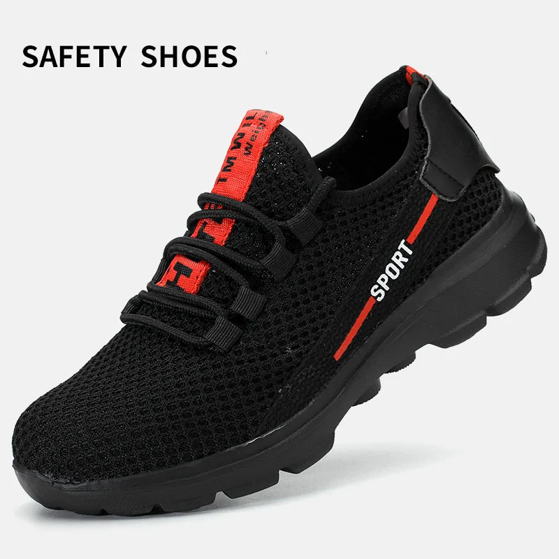 

Men Work Safety Shoes Anti-puncture Working Sneakers Male Indestructible Work Shoes Men Boots Lightweight Men Shoes Safety Boots