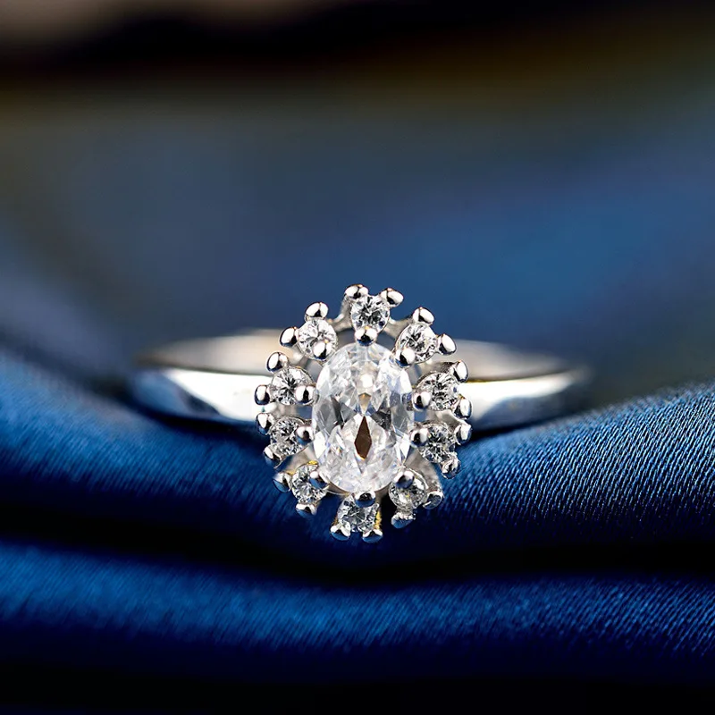 Кольцо женское из настоящего серебра 100% пробы регулируемое вечерние ЦО|Кольца| |