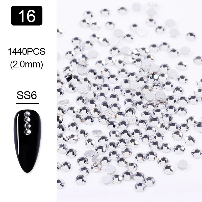 16 1440 шт Nail Art Стразы, Роза золотого и красного цвета AB Цвета с плоской задней частью, с декоративной отделкой бисером, смешанные Размеры DIY 3D нейл-арта украшения - Цвет: 16