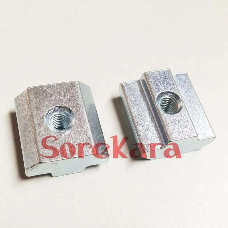 20pcs 10x10mm Carbon Steel Drop In T-Nut M3-M6 Thread For T-slot Extrusion 2020 | Обустройство дома