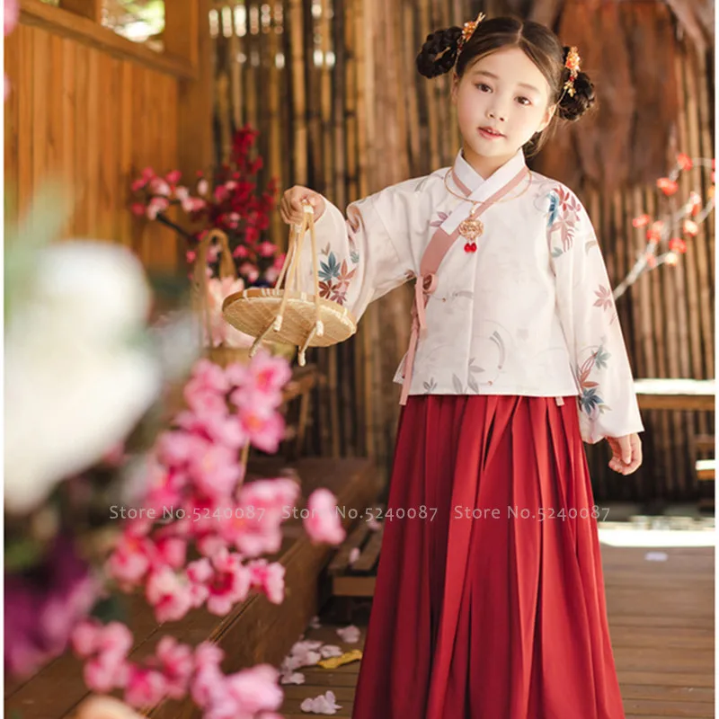 Мама и дочка китайский традиционный ханьфу вечерние платья для женщин девочек