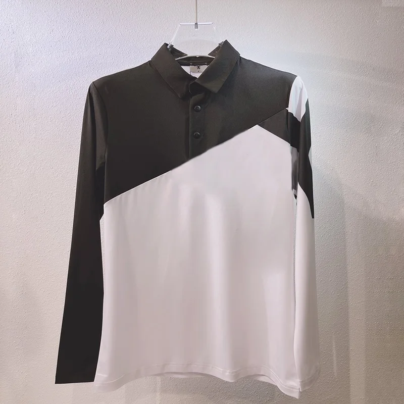 

Golf shirt men polo long sleeve golf clothing autumn