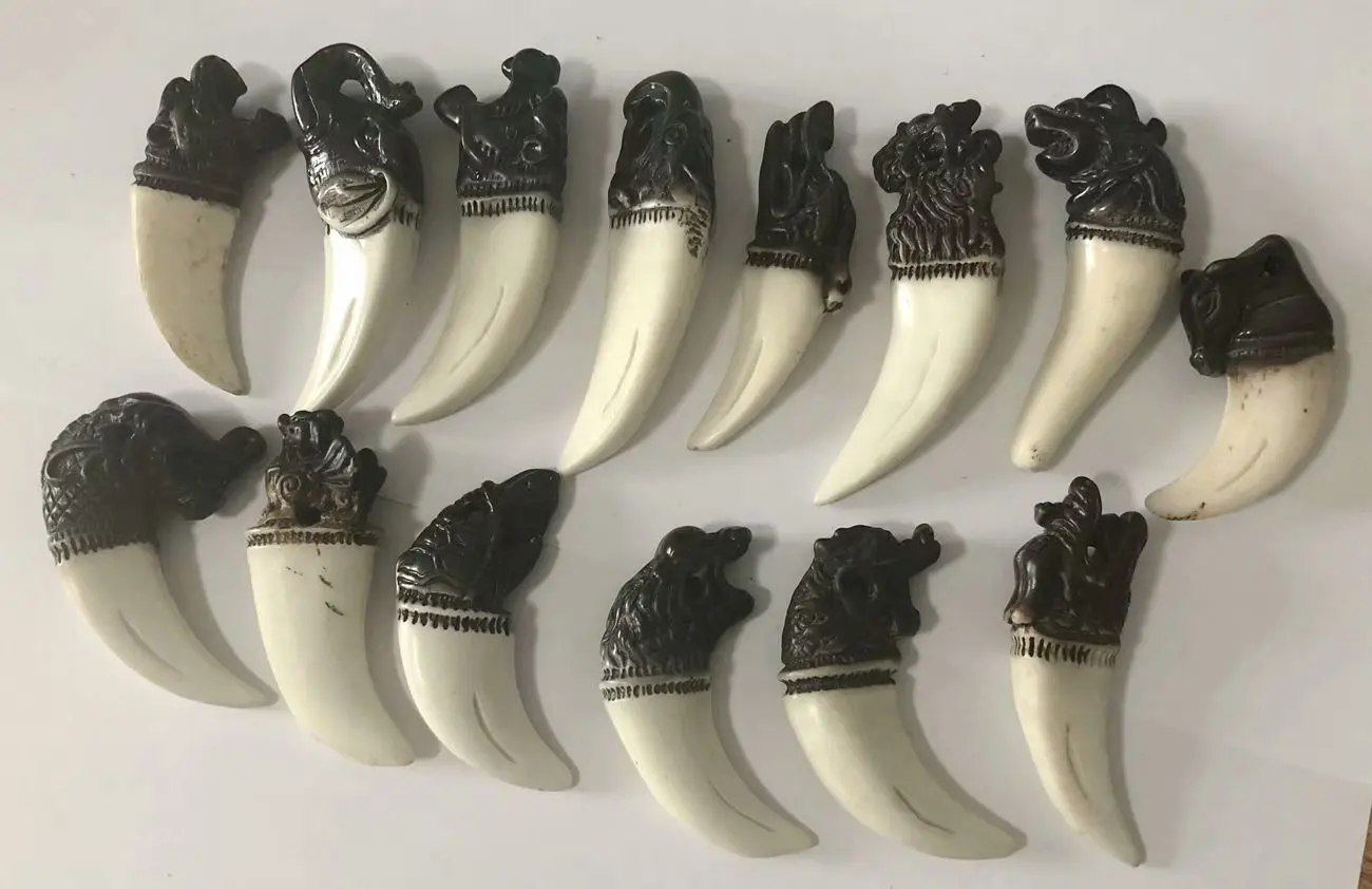 

15 pcs Necklace Mix order style Biker Imitation Carved Lucky Surfing Pendant