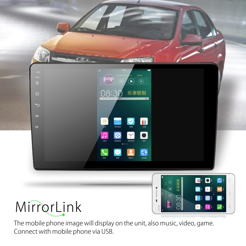 Dinpei Android 9 0 &quotTFT Автомобильный Радио мультимедийный плеер для LADA Granta sport 2011-2018