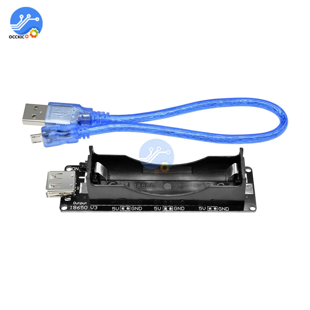 Bms 18650 Защита аккумулятора V3 Плата расширения ESP32 Micro USB порт type-A USB модуль для Arduino Wemos держатель батареи балансир