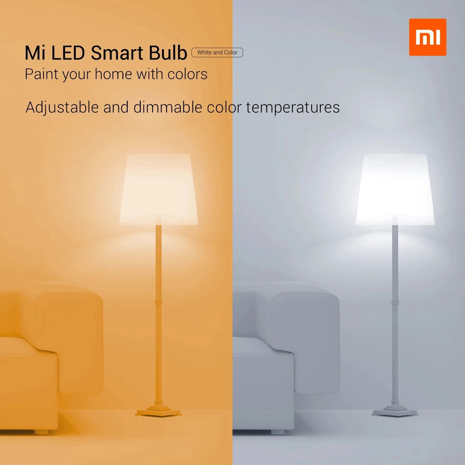 Глобальная версия Xiaomi Mi светодиодная умная лампа Эфирное белое и цветное