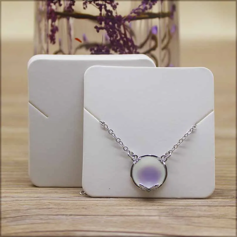 5*5 см модные ювелирные изделия дисплей ожерелье амулеты Упаковка карта 50 шт marbling