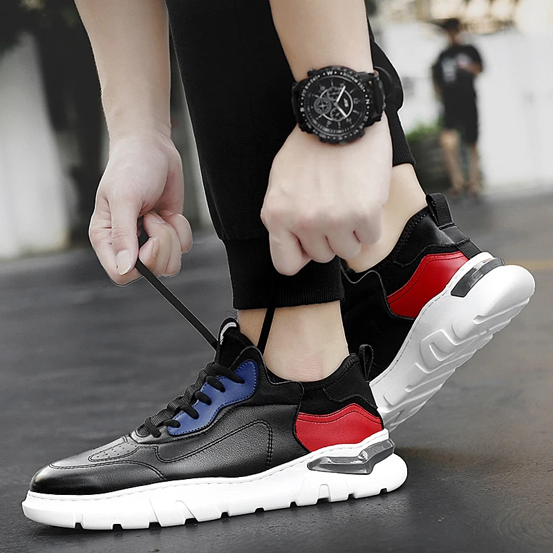 

Fashionable Sports Shoes Fashion Men's Sneakers Streetwear Men Shoes Leisure Casual Leather Mens Man For Street Wear