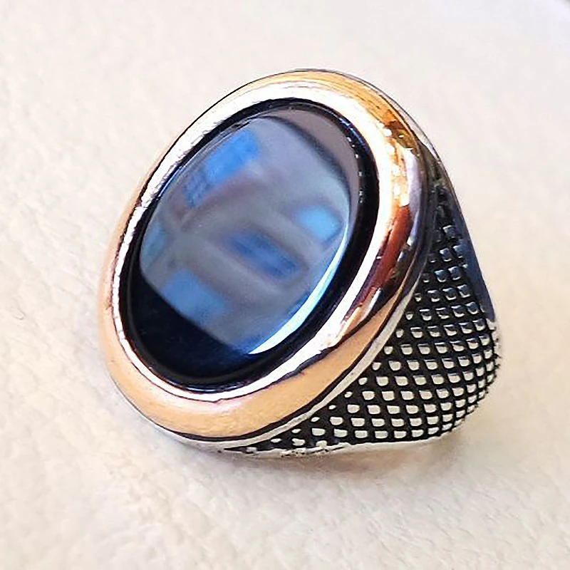 

European and American Fashion Simple and Exquisite Carved Antique Silver Retro Men's Big Ring High-Quality Alloy Ladies Ring