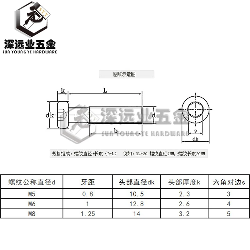 Китай Шестигранная розетка плоские фаски головки винты и фитинги для мебели 304