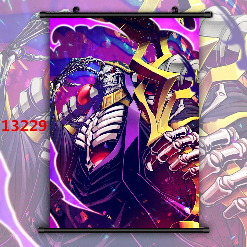Живопись на холсте "Overlord Ainz Ooal Gown Demiurge" - печати, постеры аниме, украшение комнаты, картинки для спальни, декор дома.