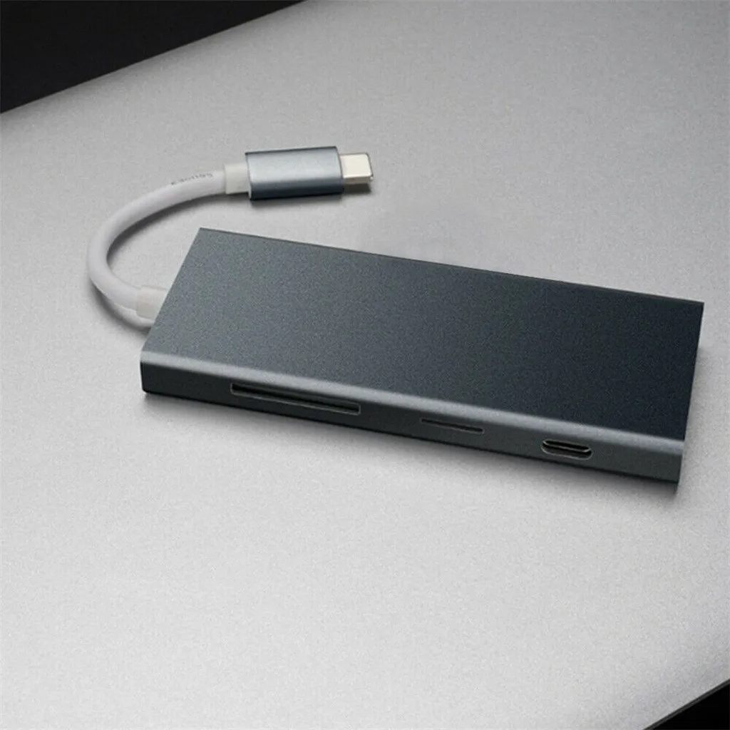 USB C type 7в1 адаптер 3 0 порта на HDMI выход SD TF кард-ридер концентратор концентраторы 2019