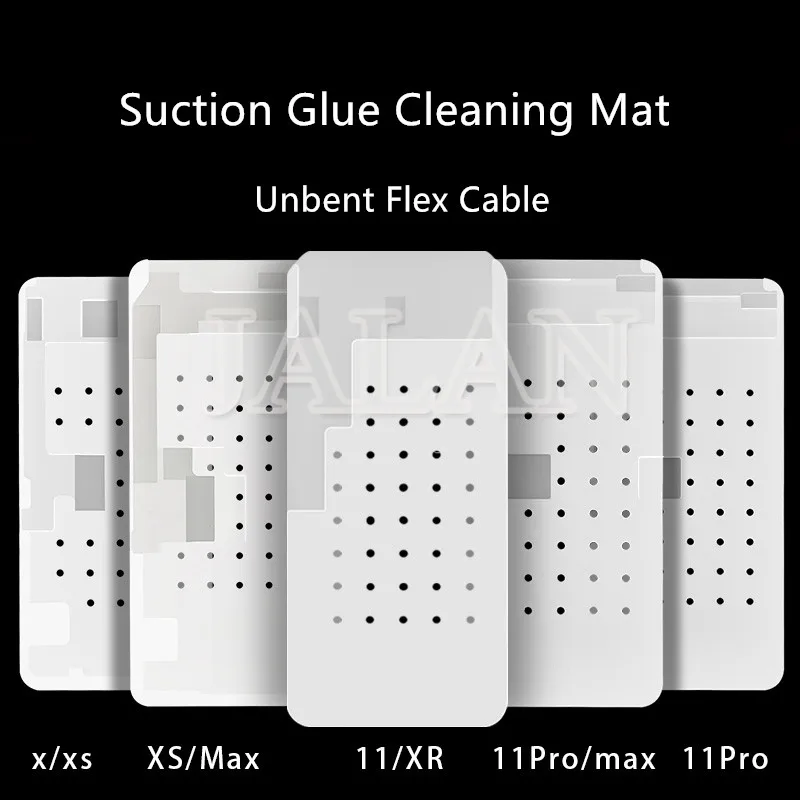 

OCA Glue Remove Cleaning Mat LCD Unbent Flex Cable For iphone 12mini 12 12promax xr 11 x xs max 11pro max Suction OCA Remove Pad