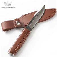 hand forged hunting knife fixed blade bowie knife hand tool camping outdoor survival tactical knives multi tool stainless steel