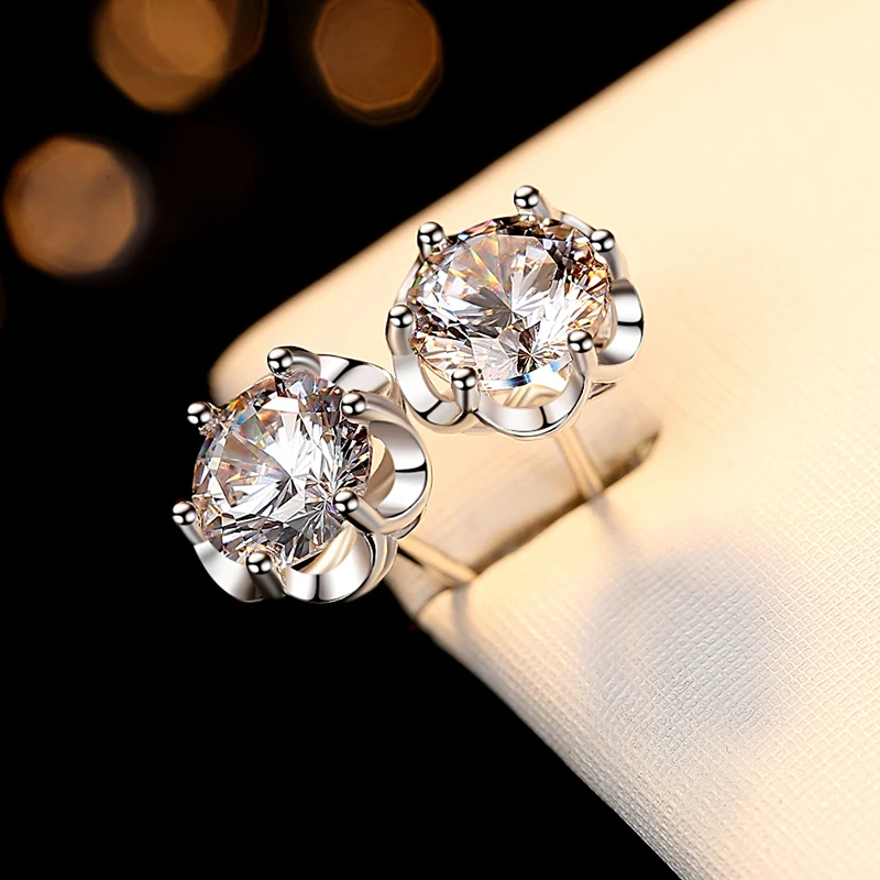 Модные серьги для девочек Блестящий кубический циркон ювелирные изделия