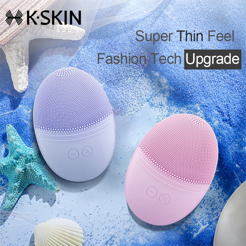

Face Cleansing Brush Electric Facial Cleanser Deep Washing Massage Waterproof Inductive Charging Slim Thin