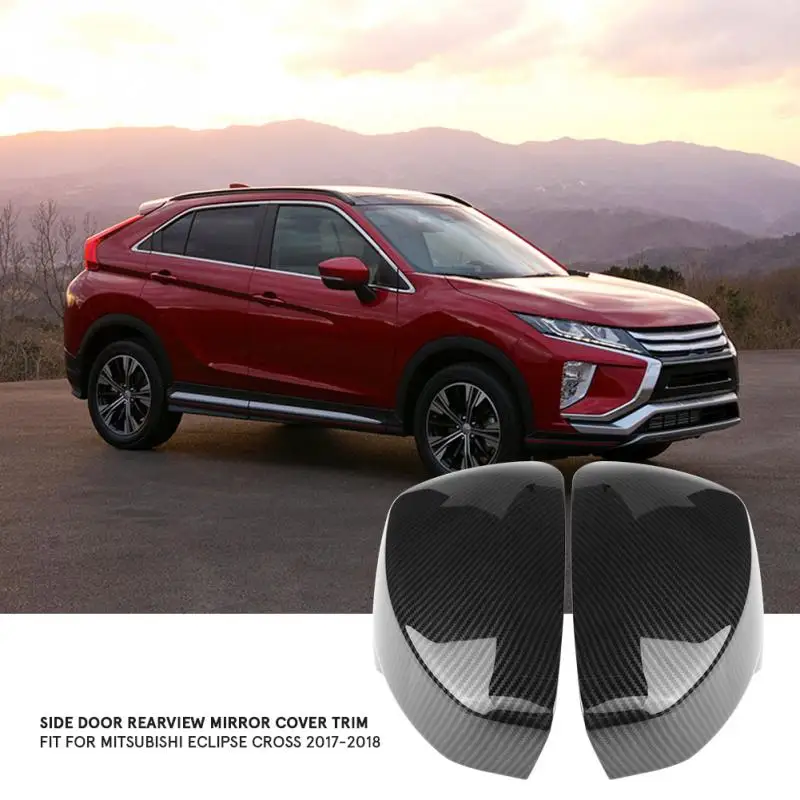 1 пара Боковая дверь зеркало заднего вида накладка Крышка для Mitsubishi Eclipse Cross 2017-2018