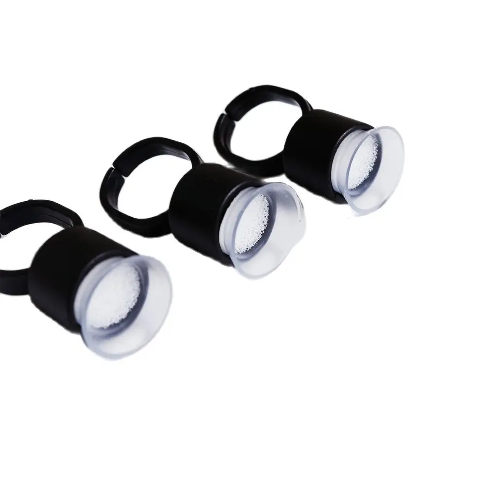

KZBOY 100Pcs Individual Packaging Tattoo Ink Ring Cups with Sponge Microblading Pigment Tattoo Tool Holder Permanent Makeup