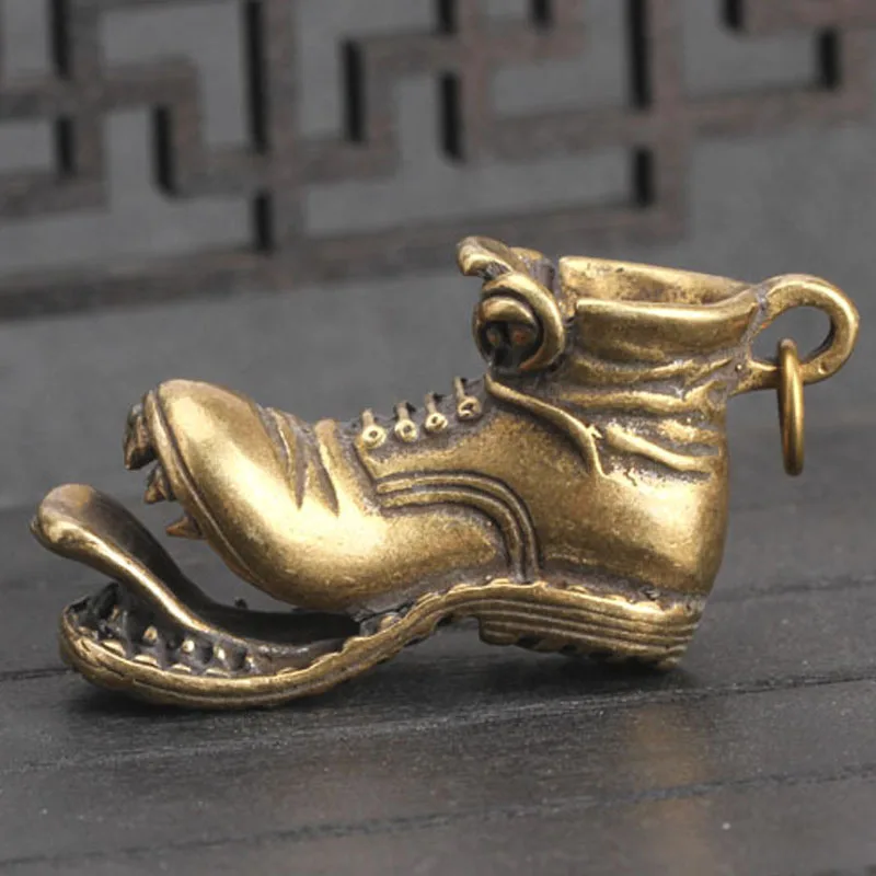 Новинка модный креативный брелок открывающийся из чистой меди в стиле ретро