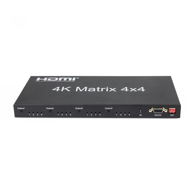 HDMI 2.0 Matrix 4X4 HDMI Matrix 4X4 HDMI Splitter Switcher 4 in 4 out Matrix with RS232&EDID control HDCP 2.2 4KX2K/60HZ HDR