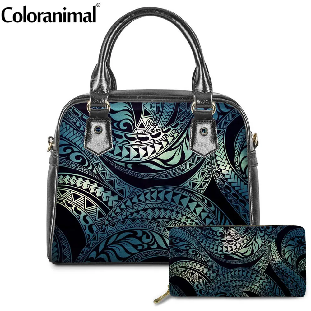 Брендовые Роскошные дамские сумочки Coloranimal из гавайской ткани с узором сумки на