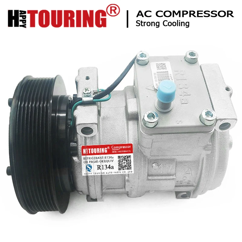 Компрессор переменного тока 10PA17C для John Deere AH169875 AN221429 RE196923 RE46609 RE69716 SE501459 SE501462