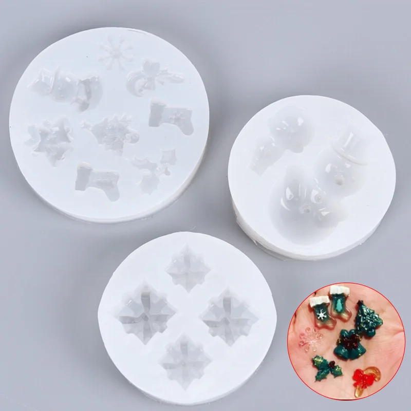1 шт. УФ смола ювелирные изделия Жидкая силиконовая форма снежинка