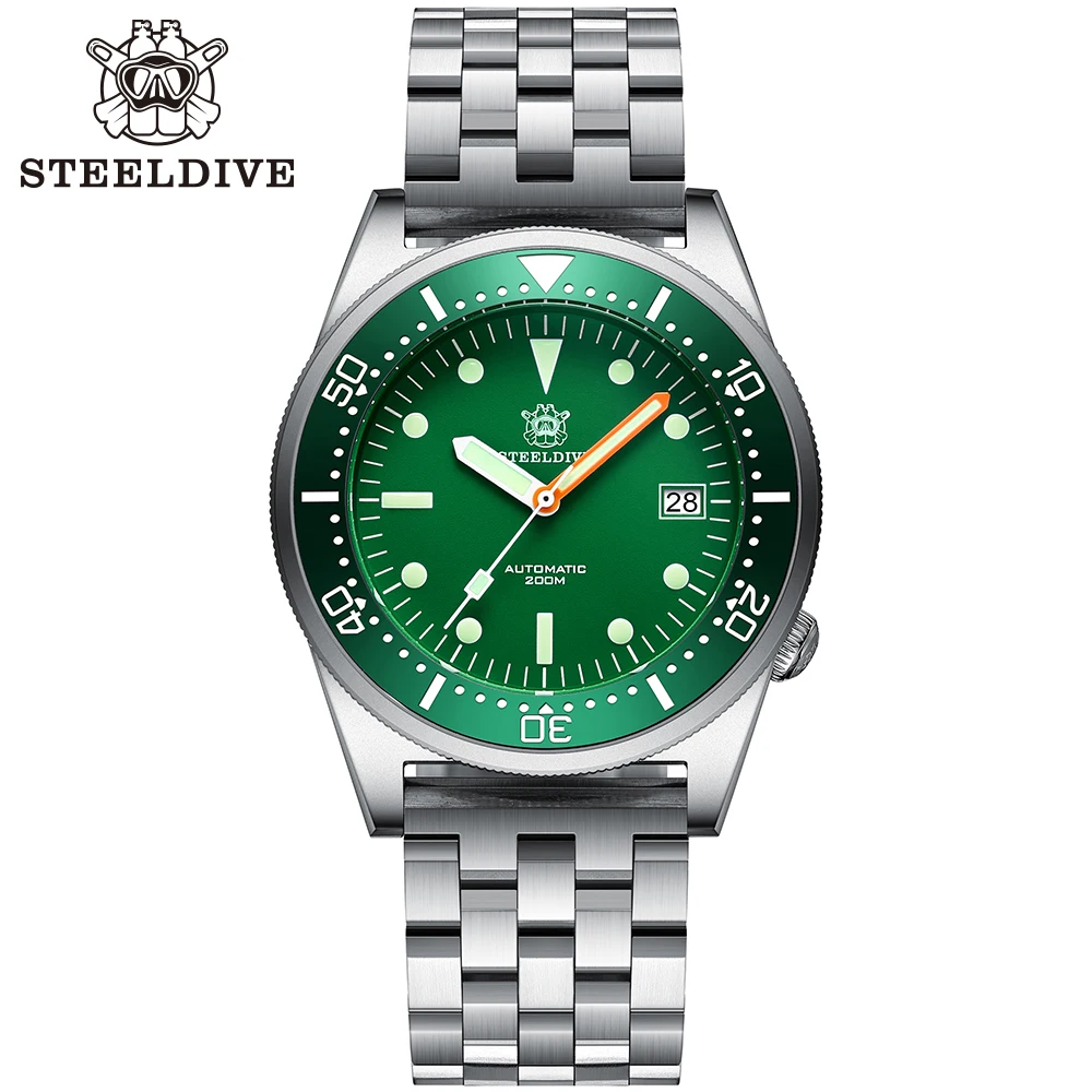 

STEELDIVE SD1979 Sapphire Glass 42.5MM 316L Stainless Steel Case 200M Waterproof NH35 Automatic Dive Watch With Ceramic Bezel