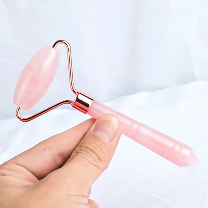 

Powder crystal jade roller massager finger face eye roller beauty single head roller beauty set