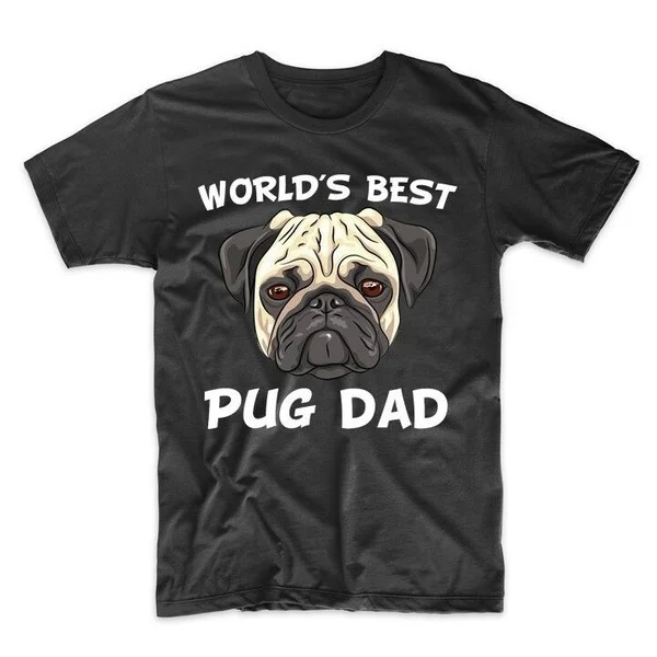 

World's Best Pug Dad Dog Owner T-Shirt