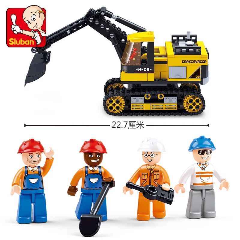 

Creative Robot Engineering Bulldozer Building Blocks Crane City Truck Tech Construction Vehicle Car Bricks Toy For Children Gift