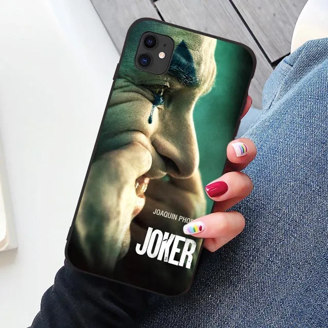 Черный Joker Joaquin Phoenix movie TPU Мягкий резиновый чехол для телефона чехол для iPhone 11 Pro Max 6 6S 7 7plus 8 8Plus X XS MAX XR - Цвет: B Joker 8