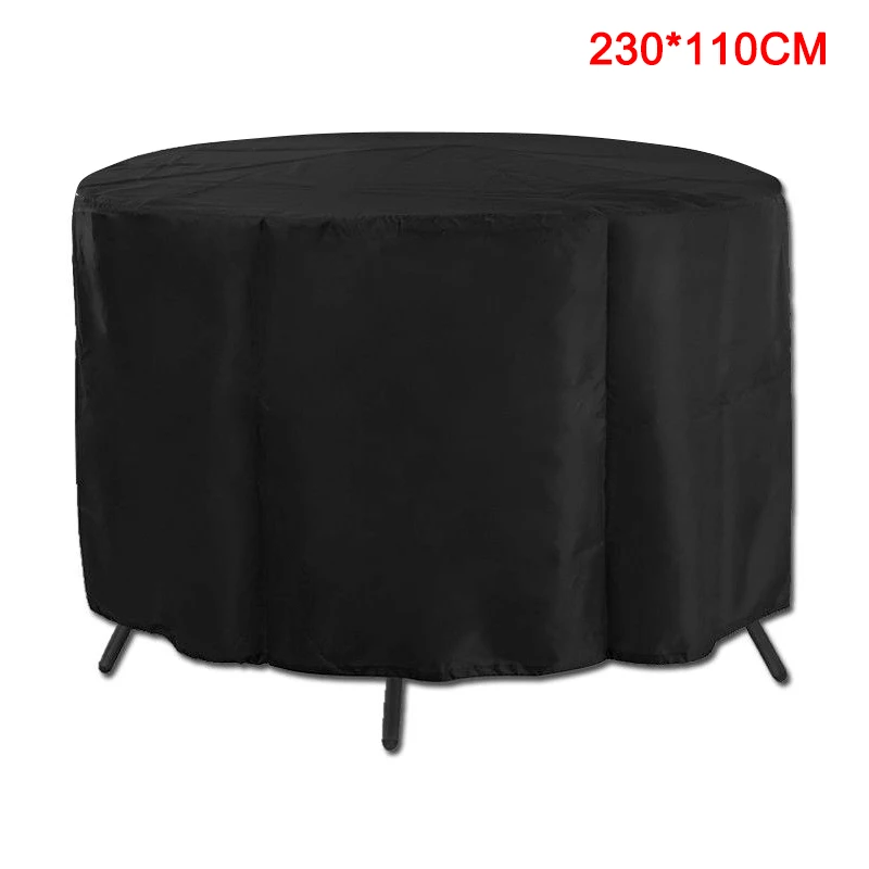 230cmx110cm Новая многофункциональная Настольная Крышка для патио, садовая круглая мебель, защита от пыли, водонепроницаемая крышка VA88 - Цвет: 230cmx110cm