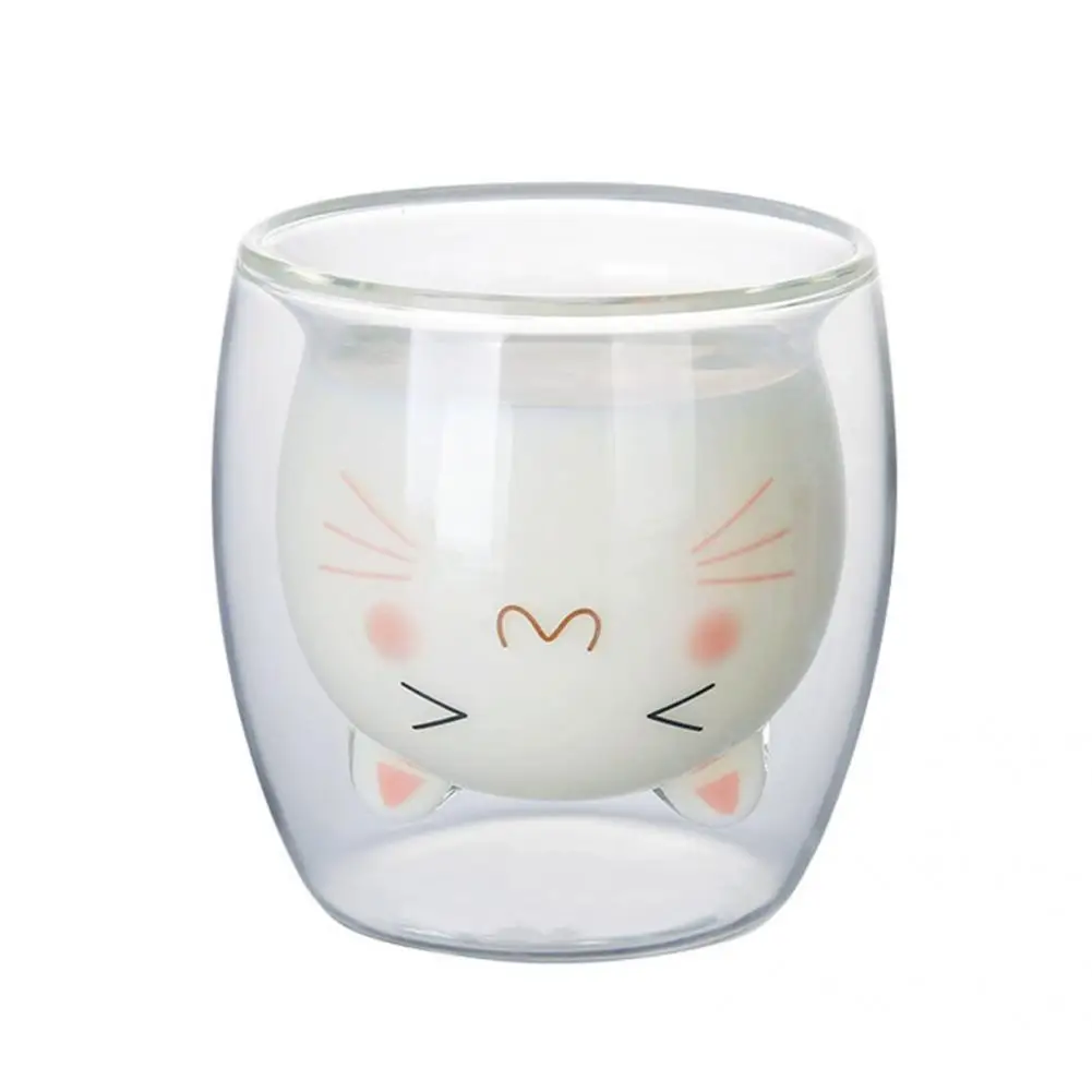 

Anti-burst Delicate Double Wall Glass Cup Coffee Mug for Daily Life