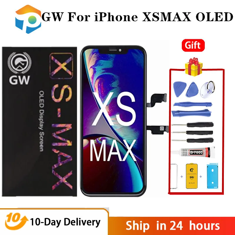 

100% Test AAA GW OLED LCD Pantalla Display For iphoneX XSMAX Screen LCD Display Touch Screen Digitizer Assembly
