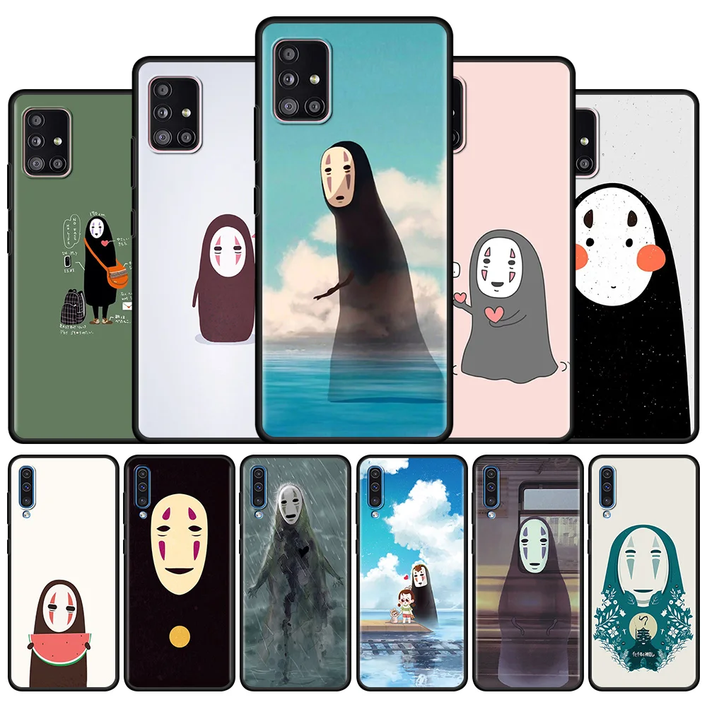 

No Face Man Anime Case For Samsung Galaxy A50 A02s A10 A70 A30 A20e A20s A40 A10s A90 A10e Casing Phone Shell Cover Bag